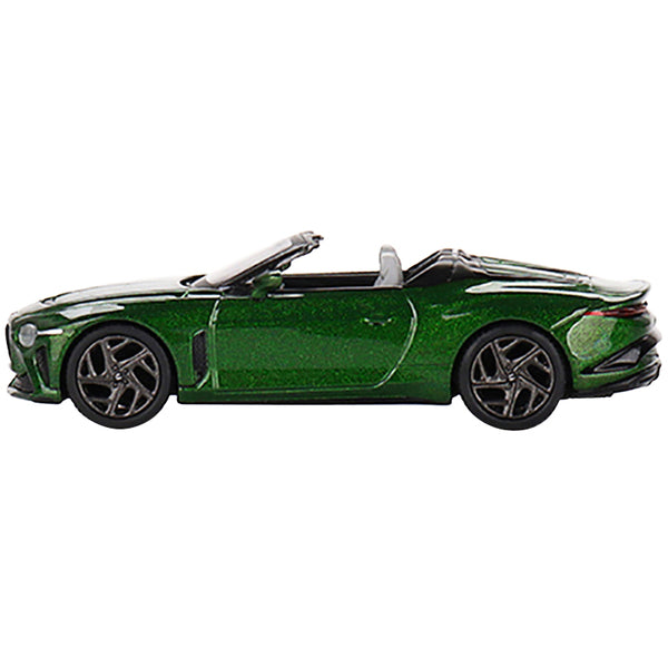 Bentley Mulliner Bacalar Convertible Scarab Green Metallic Limited Edition to 1200 pieces Worldwide 1/64 Diecast Model Car by True Scale Miniatures