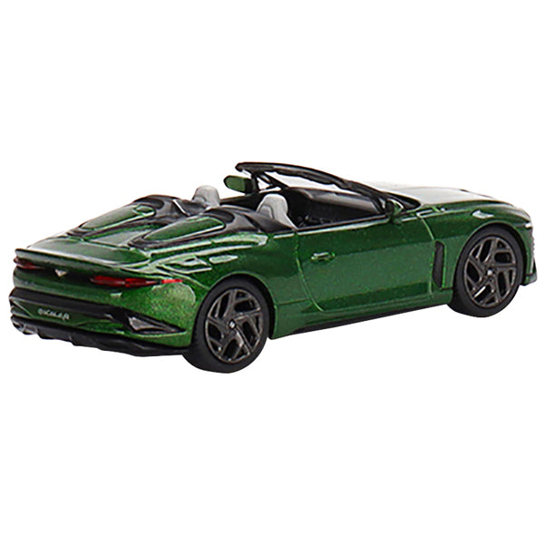 Bentley Mulliner Bacalar Convertible Scarab Green Metallic Limited Edition to 1200 pieces Worldwide 1/64 Diecast Model Car by True Scale Miniatures