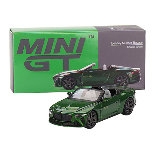 Bentley Mulliner Bacalar Convertible Scarab Green Metallic Limited Edition to 1200 pieces Worldwide 1/64 Diecast Model Car by True Scale Miniatures