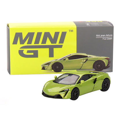 McLaren Artura Flux Green Metallic Limited Edition to 2040 pieces Worldwide 1/64 Diecast Model Car by True Scale Miniatures