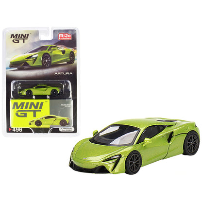 McLaren Artura Flux Green Metallic Limited Edition to 2040 pieces Worldwide 1/64 Diecast Model Car by True Scale Miniatures