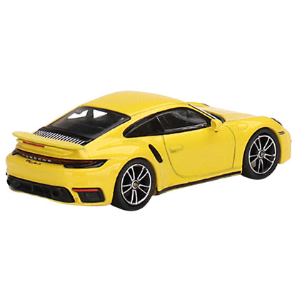 Porsche 911 Turbo S Racing Yellow Limited Edition to 1800 pieces Worldwide 1/64 Diecast Model Car by True Scale Miniatures