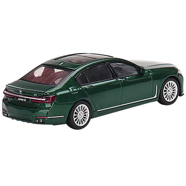 BMW Alpina B7 xDrive Alpina Green Metallic Limited Edition to 1200 pieces Worldwide 1/64 Diecast Model Car by True Scale Miniatures