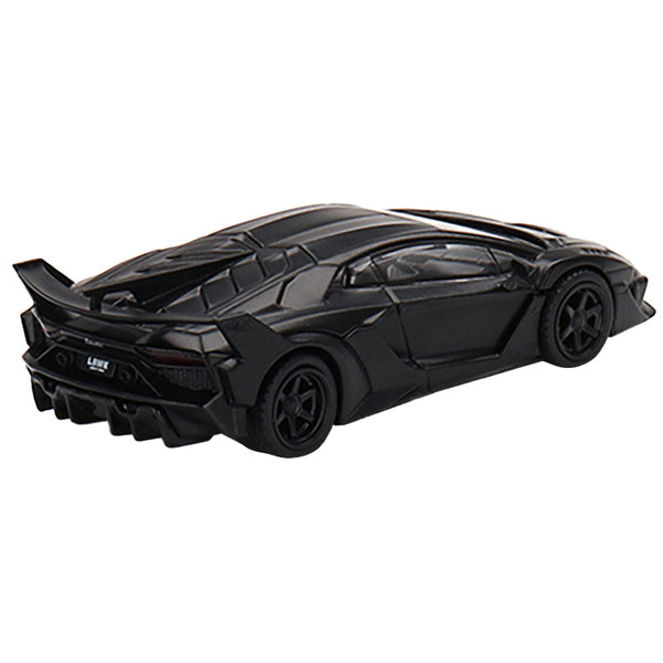 Lamborghini Aventador GT EVO "LB-Silhouette WORKS" Matt Black Limited Edition to 4200 pieces Worldwide 1/64 Diecast Model Car by True Scale Miniatures