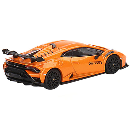 Lamborghini Huracan STO Arancio Borealis Orange Metallic Limited Edition to 4800 pieces Worldwide 1/64 Diecast Model Car by True Scale Miniatures