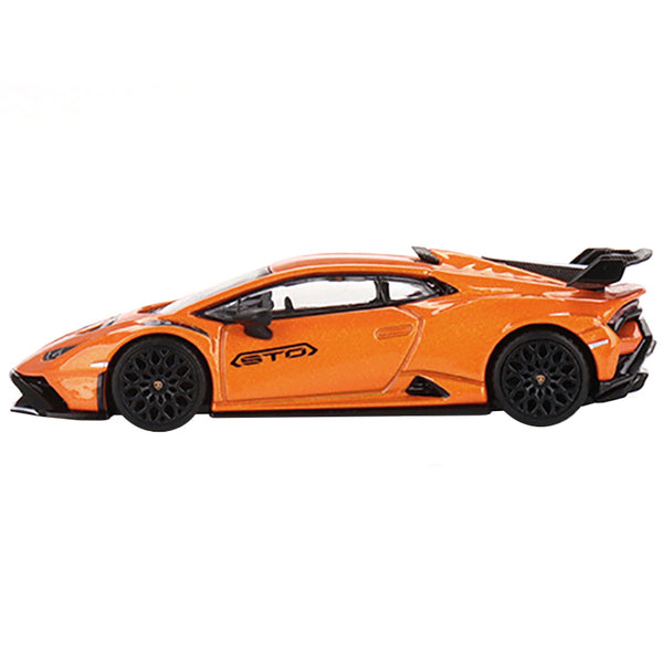 Lamborghini Huracan STO Arancio Borealis Orange Metallic Limited Edition to 4800 pieces Worldwide 1/64 Diecast Model Car by True Scale Miniatures