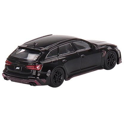 Audi RS6 ABT Black "Johann Abt Signature Edition" Limited Edition to 2400 pieces Worldwide 1/64 Diecast Model Car by True Scale Miniatures