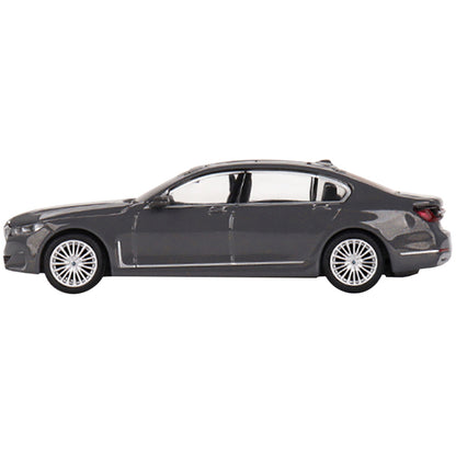 BMW 750Li xDrive Bernina Gray Amber Effect with Sunroof Limited Edition to 2400 pieces Worldwide 1/64 Diecast Model Car by True Scale Miniatures