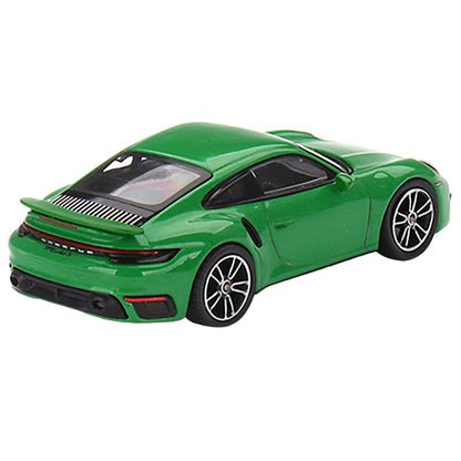 Porsche 911 Turbo S Python Green Limited Edition to 3000 pieces Worldwide 1/64 Diecast Model Car by True Scale Miniatures