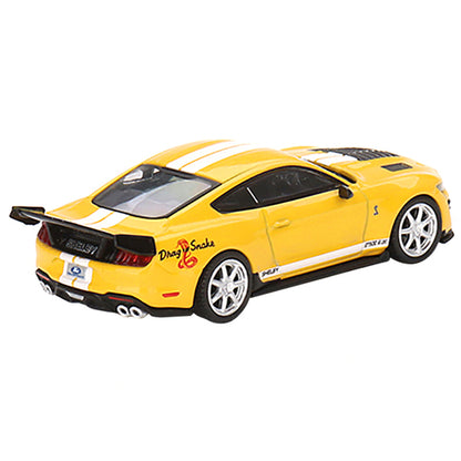 Shelby GT500 Dragon Snake Concept Yellow with White Stripes Limited Edition to 3240 pieces Worldwide 1/64 Diecast Model Car by True Scale Miniatures