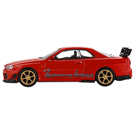 Nissan GT-R (R34) RHD (Right Hand Drive) Red "Tommykaira R-z" Limited Edition to 4800 pieces Worldwide 1/64 Diecast Model Car by True Scale Miniatures