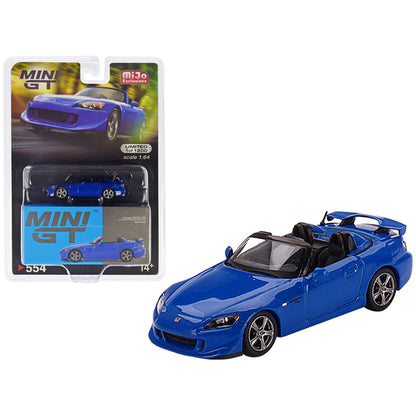 Honda S2000 (AP2) CR Convertible Apex Blue Metallic Limited Edition to 1200 pieces Worldwide 1/64 Diecast Model Car by True Scale Miniatures