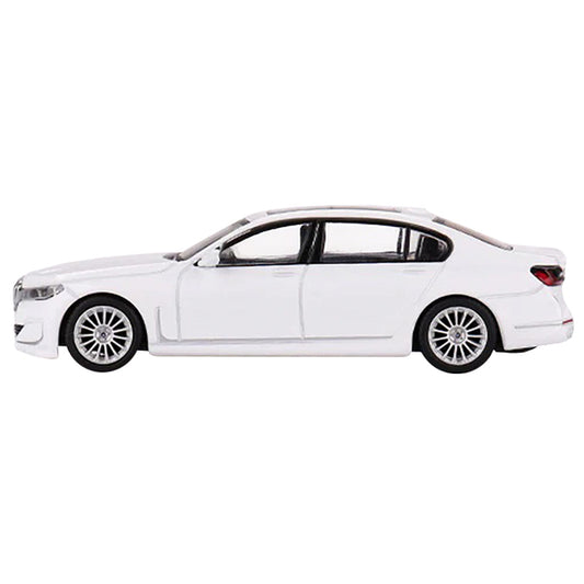 BMW Alpina B7 xDrive Alpine White with Sunroof Limited Edition to 1800 pieces Worldwide 1/64 Diecast Model Car by True Scale Miniatures