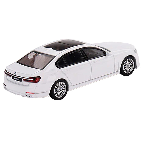 BMW Alpina B7 xDrive Alpine White with Sunroof Limited Edition to 1800 pieces Worldwide 1/64 Diecast Model Car by True Scale Miniatures