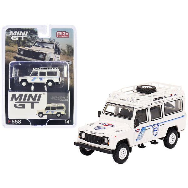 Land Rover Defender 110 "1991 Safari Rally Martini Racing" Support Vehicle 1/64 Diecast Model Car by True Scale Miniatures