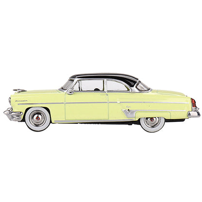 1954 Lincoln Capri Premier Yellow with Black Top Limited Edition to 3000 pieces Worldwide 1/64 Diecast Model Car by True Scale Miniatures