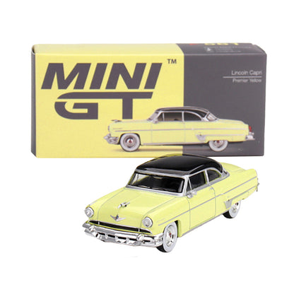 1954 Lincoln Capri Premier Yellow with Black Top Limited Edition to 3000 pieces Worldwide 1/64 Diecast Model Car by True Scale Miniatures