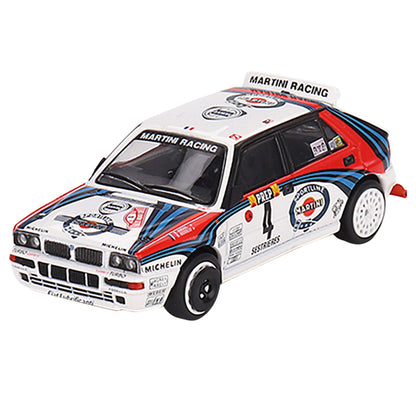 Lancia Delta HF Integrale Evoluzione "Martini Racing - 1992 Rally MonteCarlo" 4 Piece Set 1/64 Diecast Models by True Scale Miniatures