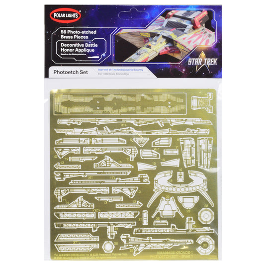 Photoetch Set for Klingon Kronos One Spaceship "Star Trek VI: The Undiscovered Country" (1991) Movie 1/350 Scale by Polar Lights