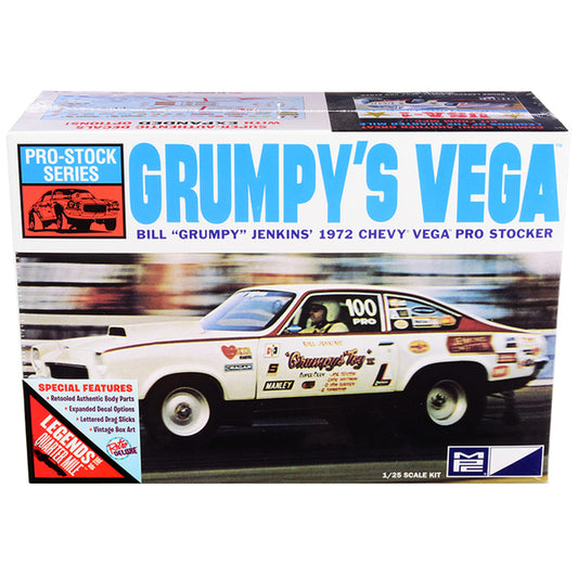 Skill 2 Model Kit 1972 Chevrolet Vega Pro Stock Bill "Grumpy" Jenkins' "Legends of the Quarter Mile" 1/25 Scale Model by MPC