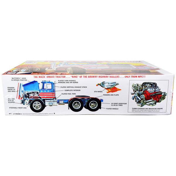 Skill 3 Model Kit Mack DM 800 Semi Tractor Truck 1/25 Scale Model by MPC