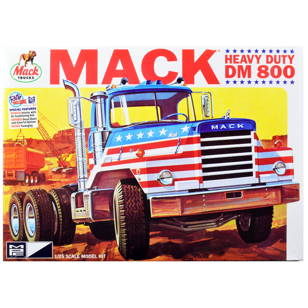 Skill 3 Model Kit Mack DM 800 Semi Tractor Truck 1/25 Scale Model by MPC