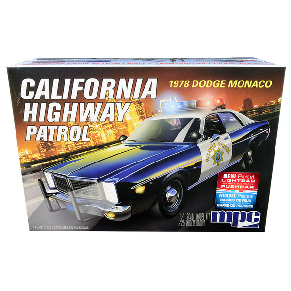 Skill 2 Model Kit 1978 Dodge Monaco "CHP" (California Highway Patrol) Police Car 1/25 Scale Model by MPC