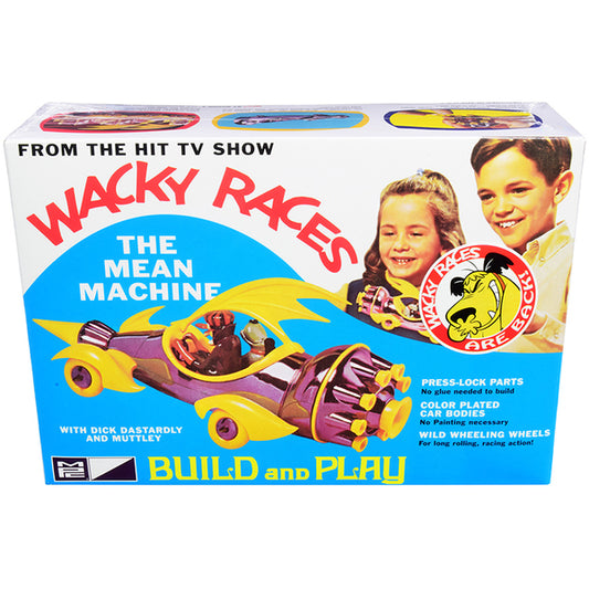 Skill 2 Snap Model Kit The Mean Machine with Dick Dastardly and Muttley Figurines "Wacky Races" (1968) TV Series 1/25 Scale Model by MPC