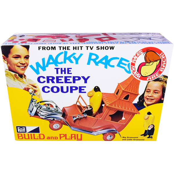 Skill 2 Snap Model Kit The Creepy Coupe with Big Gruesome and Little Gruesome Figurines "Wacky Races" (1968) TV Series 1/25 Scale Model by MPC