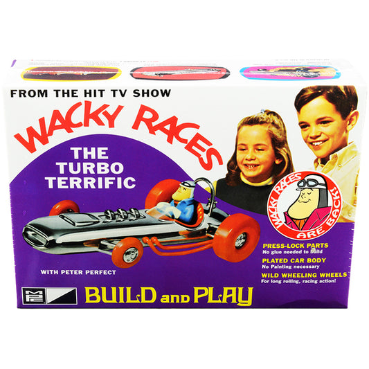 Skill 2 Snap Model Kit The Turbo Terrific with Peter Perfect Figurine "Wacky Races" (1968) TV Series 1/25 Scale Model by MPC