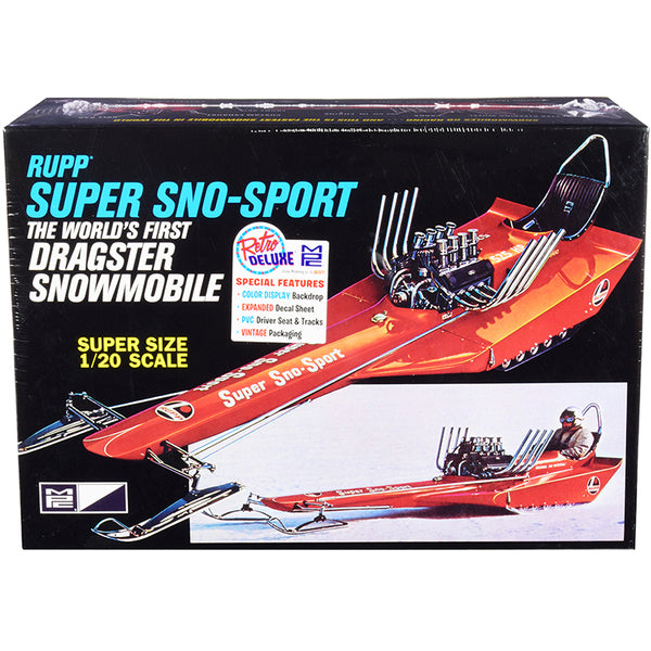 Skill 2 Model Kit Rupp Super Sno-Sport Snowmobile Dragster (The World's First) 1/20 Scale Model by MPC