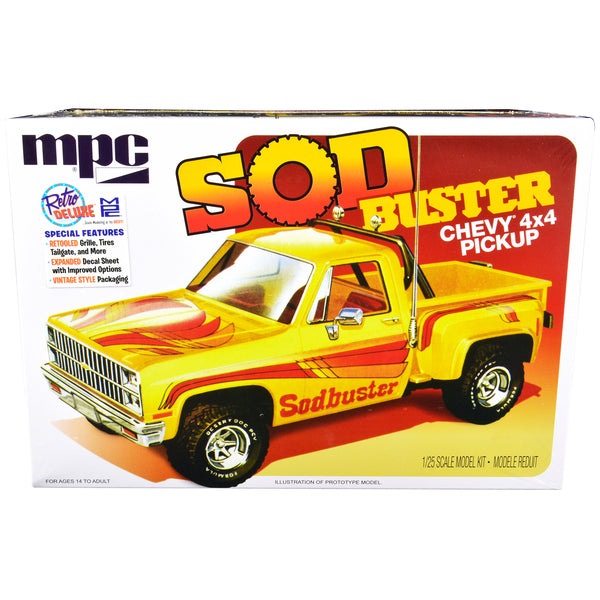 Skill 2 Model Kit 1981 Chevrolet 4x4 Stepside Pickup Truck "Sod Buster" 1/25 Scale Model by MPC