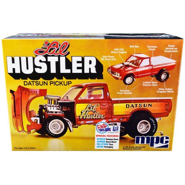 Skill 2 Model Kit 1975 Datsun Pickup Truck "Lil Hustler" 1/25 Scale Model by MPC