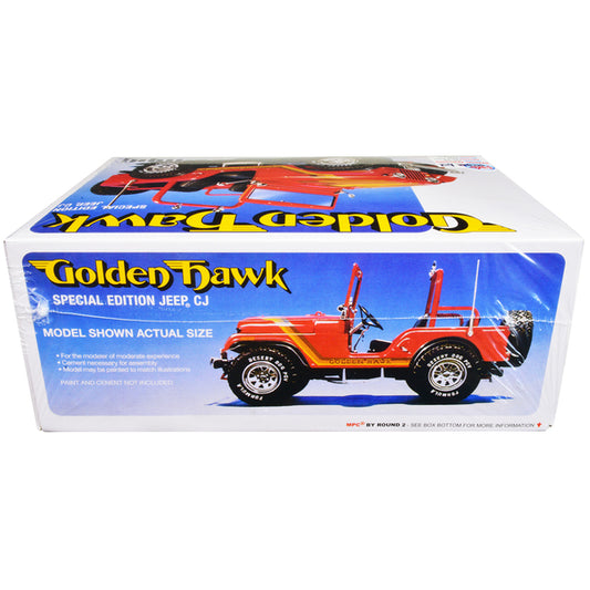 Skill 2 Model Kit 1981 Jeep CJ5 Golden Hawk 1/25 Scale Model Car by MPC