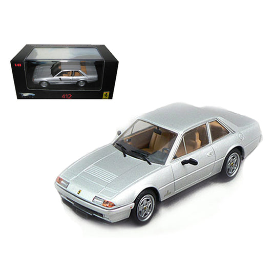 Ferrari 412 Silver Limited Edition Elite 1/43 Diecast Model Car by Hot Wheels