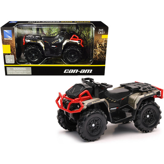 Can-Am Outlander XMR 1000R ATV Black and Gold Diecast Model by New Ray