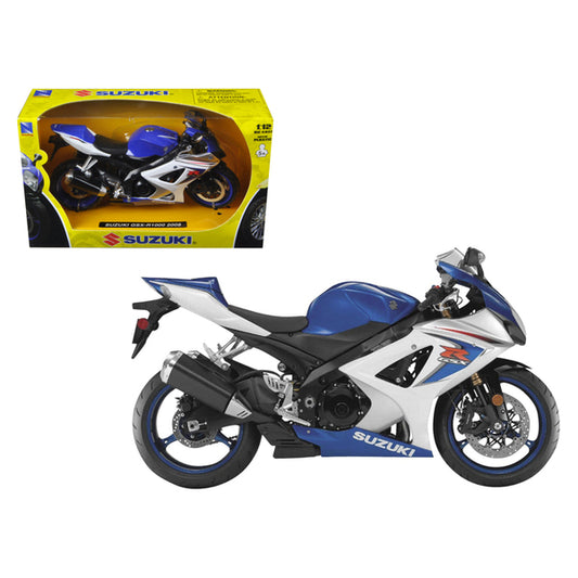 2008 Suzuki GSX-R1000 Blue Bike Motorcycle 1/12 by New Ray