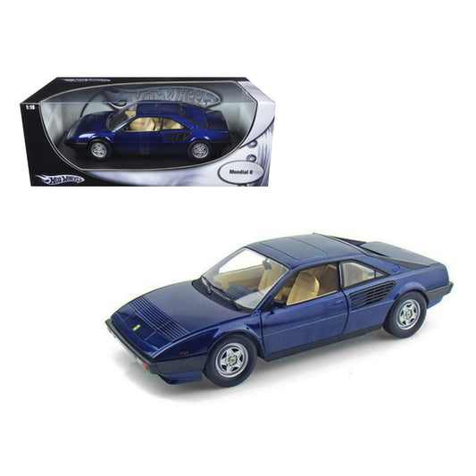 Ferrari Mondial 8 Blue 1/18 Diecast Model Car by Hot Wheels