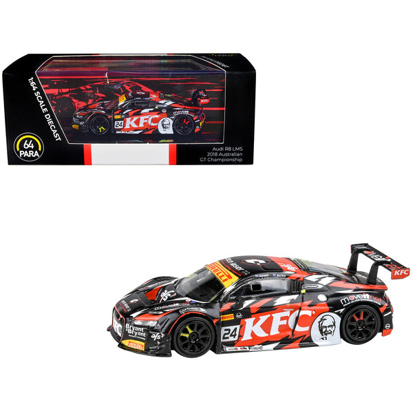 Audi R8 LMS #24 Daniel Gaunt - Tony Bates "KFC Racing" 3rd Place "Australian GT Championship" (2018) 1/64 Diecast Model Car by Paragon Models