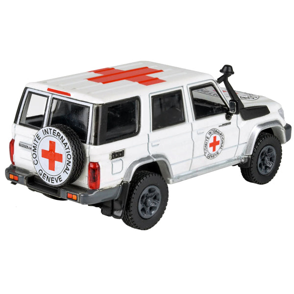 2014 Toyota Land Cruiser 76 White "International Red Cross" 1/64 Diecast Model Car by Paragon Models