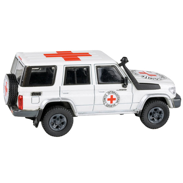 2014 Toyota Land Cruiser 76 White "International Red Cross" 1/64 Diecast Model Car by Paragon Models