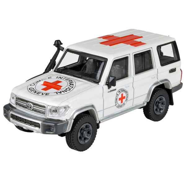 2014 Toyota Land Cruiser 76 White "International Red Cross" 1/64 Diecast Model Car by Paragon Models