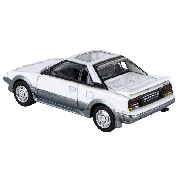 1985 Toyota MR2 MK1 White and Silver Metallic with Sun Roof 1/64 Diecast Model Car by Paragon Models