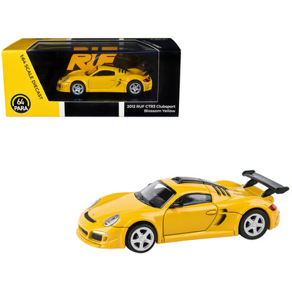 2012 RUF CTR3 Clubsport Blossom Yellow 1/64 Diecast Model Car by Paragon Models