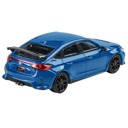 2023 Honda Civic Type R FL5 Boost Blue Pearl 1/64 Diecast Model Car by Paragon Models