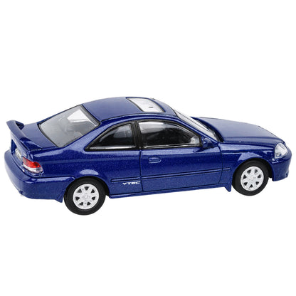 1999 Honda Civic Si Electron Blue Metallic with Sun Roof 1/64 Diecast Model Car by Paragon Models