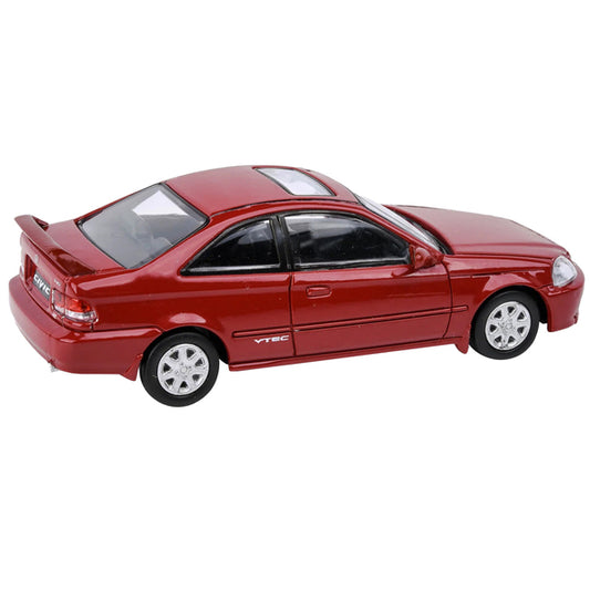 1999 Honda Civic Si Milano Red with Sun Roof 1/64 Diecast Model Car by Paragon Models