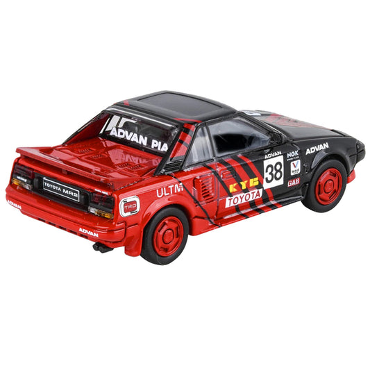 1985 Toyota MR2 MK1 RHD (Right Hand Drive) #38 Red and Black "Autocross Livery" 1/64 Diecast Model Car by Paragon Models