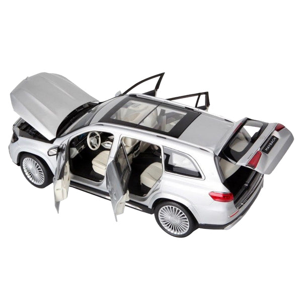 2020 Mercedes-Maybach GLS 600 Silver Metallic with Sun Roof 1/18 Diecast Model Car by Paragon Models