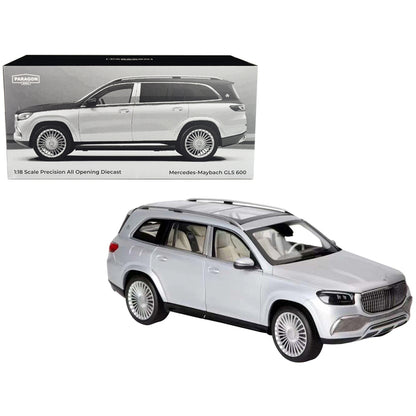 2020 Mercedes-Maybach GLS 600 Silver Metallic with Sun Roof 1/18 Diecast Model Car by Paragon Models